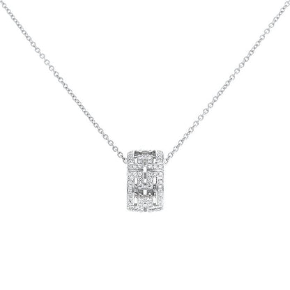 [⭐Marins]PARENTESI NECKLACE SILVER DIAMOND