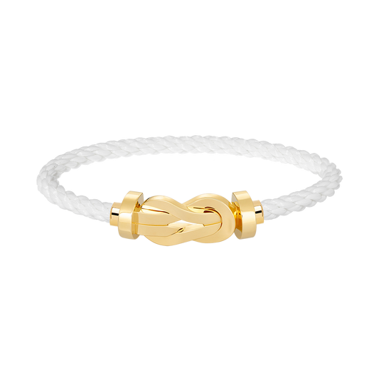 [Marin-Bijoux]BRACELET CHANCE GRANDE BOUCLE 8 SANS DIAMANT OR