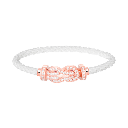 [Marin-Jewelry]CHANCE LARGE 8 FIGURE BUCKLE FULL DIAMOND BRACELET Marin-Jewelry GOLD