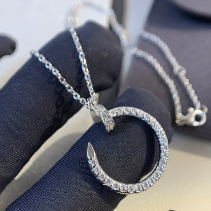 [Marin-Jewelry]JUSTE NECKLACE SILVER DIAMONDS