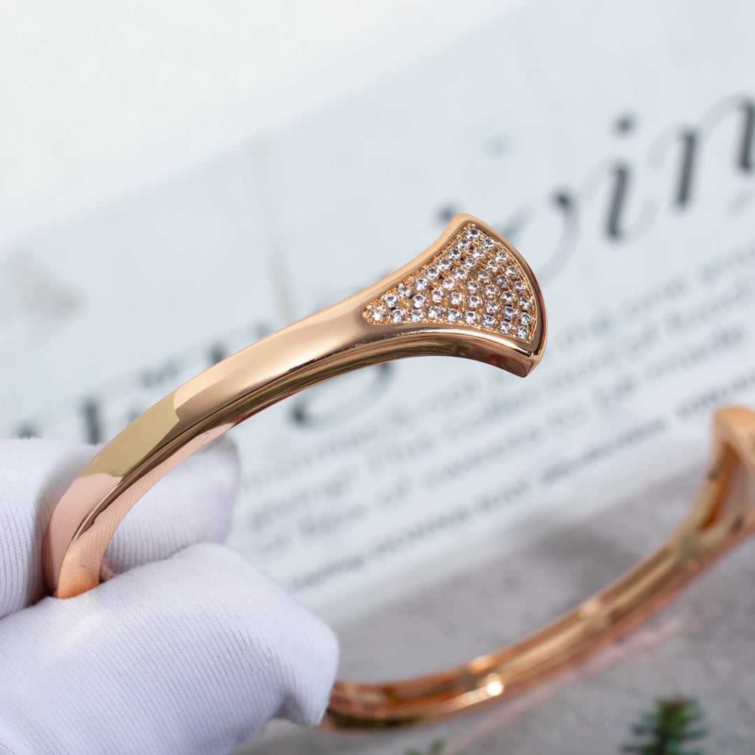 [⭐Marins]DREAM BRACELET OPEN PINK GOLD MOP DIAMOND
