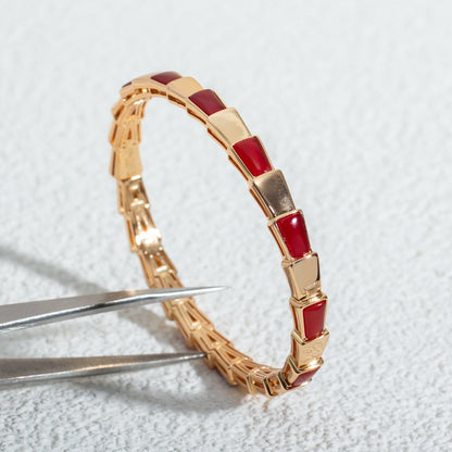 [⭐Marins]SERPENTI BRACELET PINK GOLD RUBELLITE