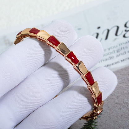 [⭐Marins]SERPENTI BRACELET PINK GOLD RUBELLITE