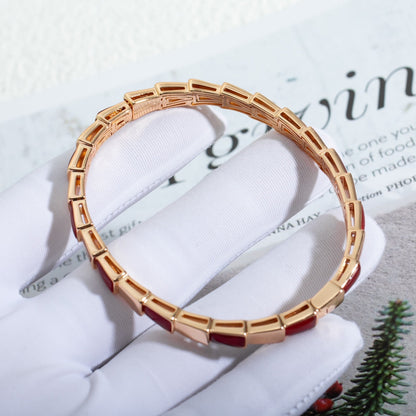[⭐Marins]SERPENTI BRACELET PINK GOLD RUBELLITE