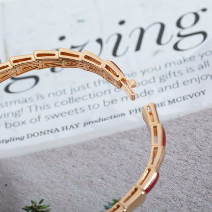[⭐Marins]SERPENTI BRACELET PINK GOLD RUBELLITE