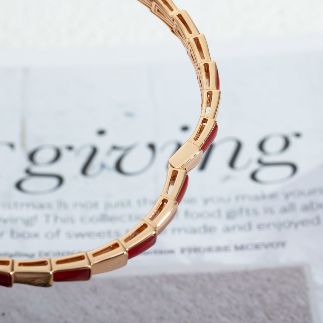 [⭐Marins]SERPENTI BRACELET PINK GOLD RUBELLITE