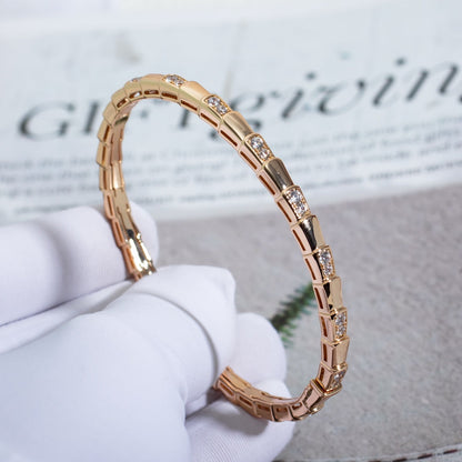 [⭐Marins]SERPENTI SMALL BRACELET PINK GOLD DIAMOND