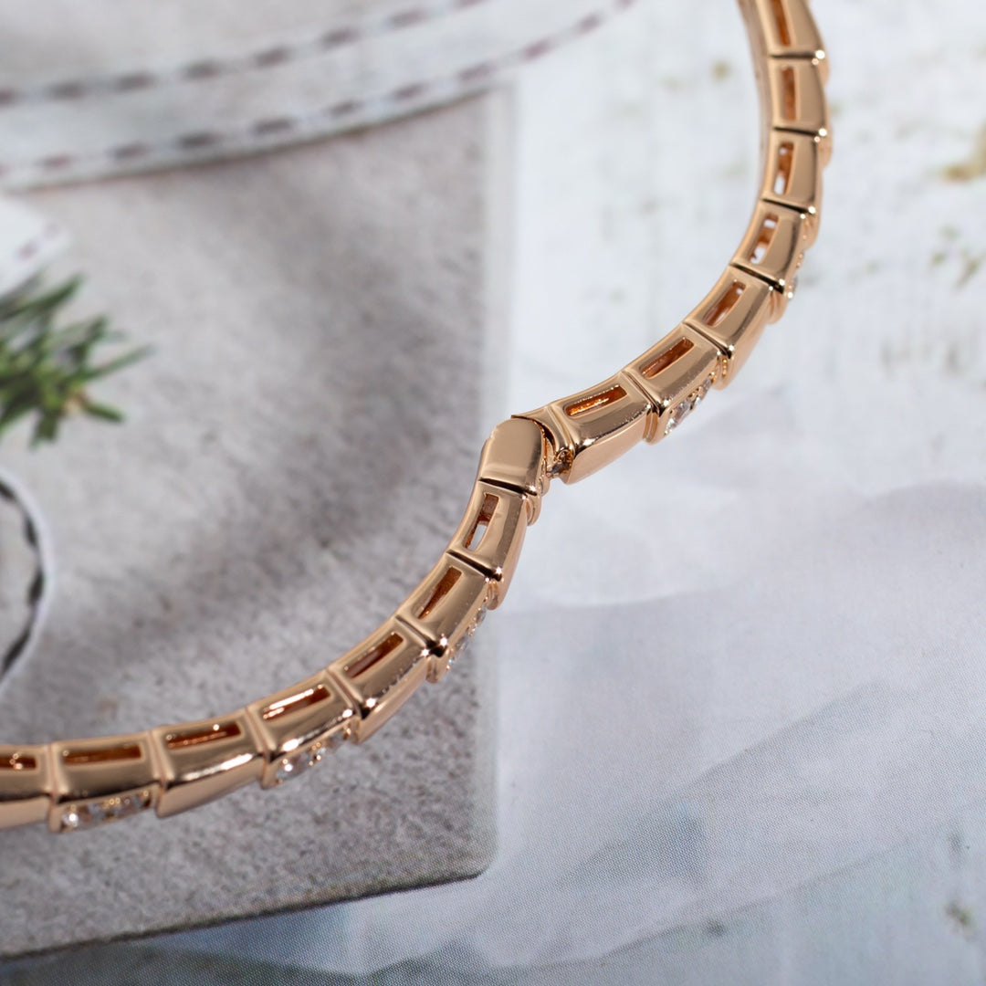 [⭐Marins]SERPENTI BRACELET PINK GOLD DIAMOND