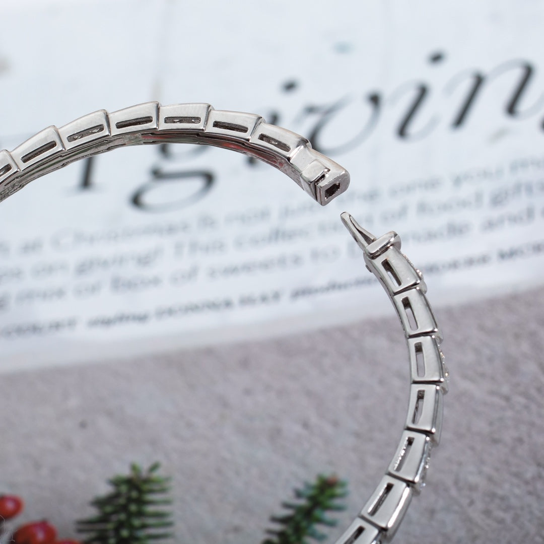 [⭐Marins]SERPENTI BRACELET SILVER DIAMOND
