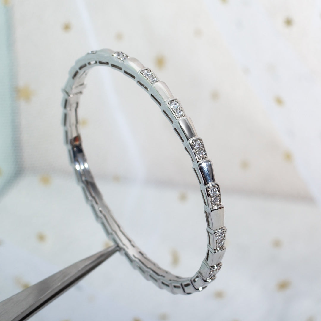 [⭐Marins]SERPENTI BRACELET SILVER DIAMOND