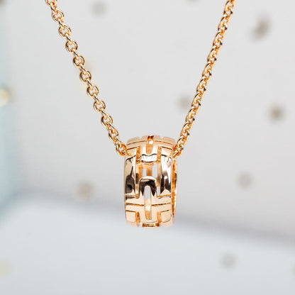 [⭐Marins]PARENTESI NECKLACE PINK GOLD