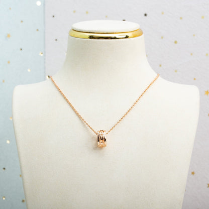 [⭐Marins]PARENTESI NECKLACE PINK GOLD