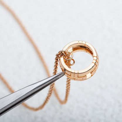 [⭐Marins]PARENTESI NECKLACE PINK GOLD