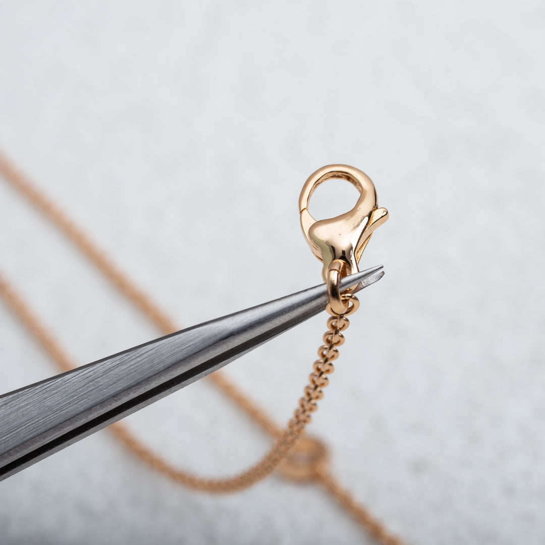 [⭐Marins]PARENTESI NECKLACE PINK GOLD