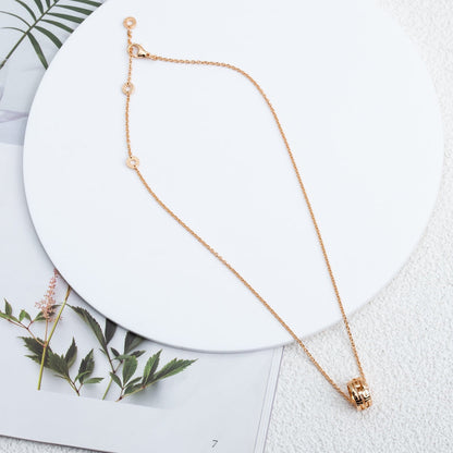 [⭐Marins]PARENTESI NECKLACE PINK GOLD