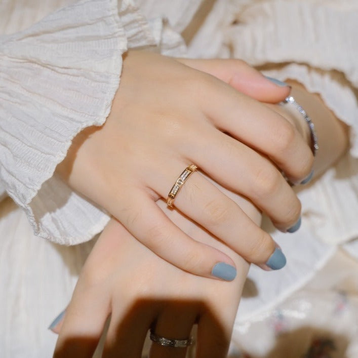 [Marin-Jewelry]LOVE RING 2.65MM DIAMOND