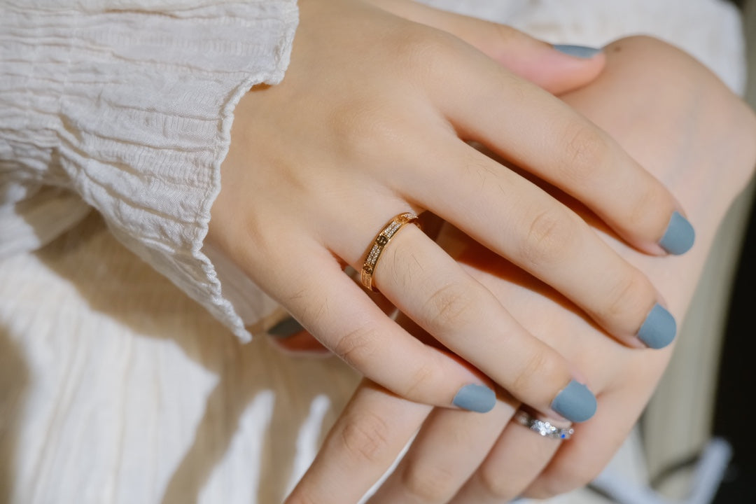 [Marin-Jewelry]LOVE RING 2.65MM DIAMOND
