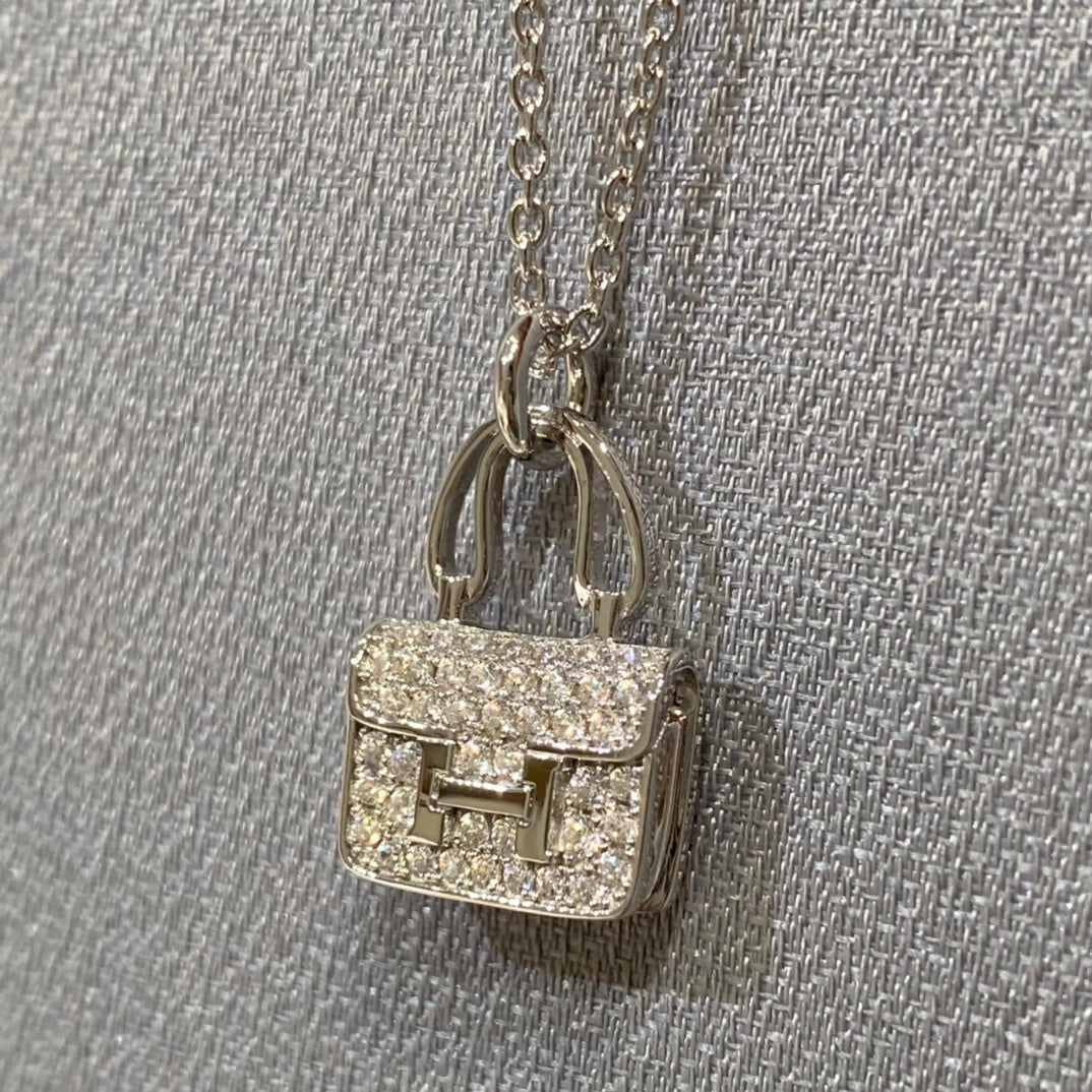 [Marin-Jewelry]COLLIER PENDENTIF DIAMANT CONSTANCE