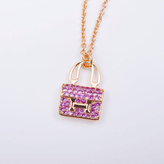 [Marin-Jewelry]コンスタンス ペンダントパープル ダイヤモンドネックレス