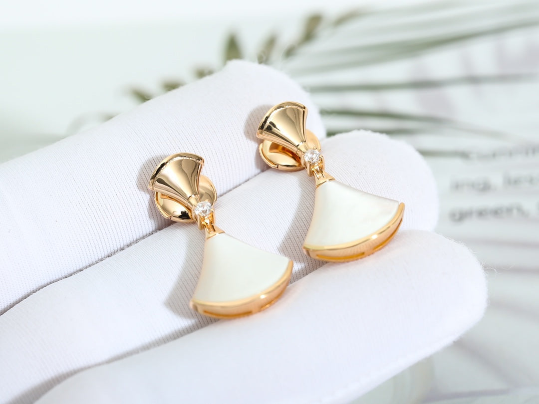 [⭐Marins]DREAM MOP PINK GOLD EARRINGS