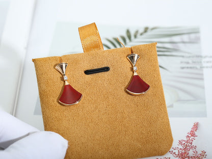 [⭐Marins]DREAM Carnelian PINK GOLD EARRINGS