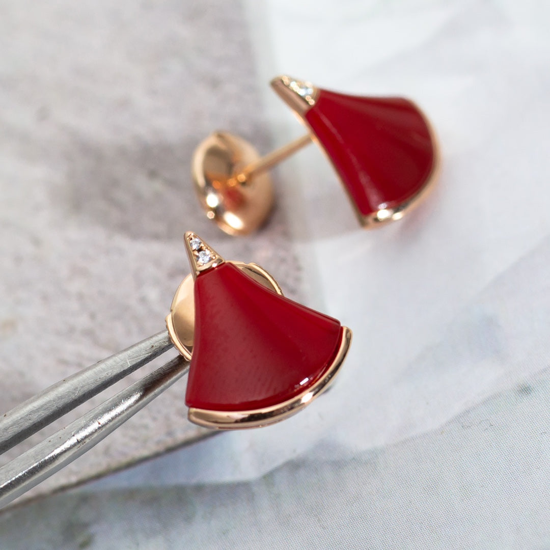 [⭐Marins]DIVAS DREAM EARRINGS PINK GOLD