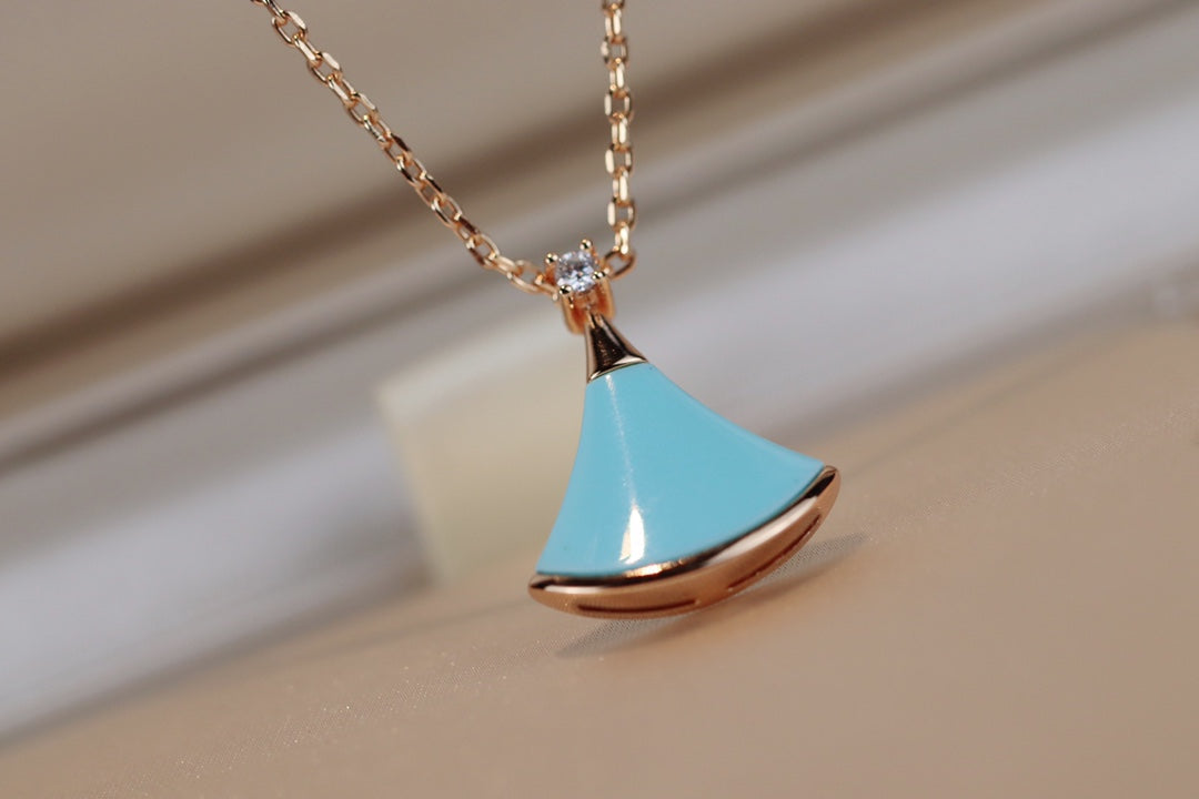 [⭐Marins]DREAM NECKLACE TURQUOISE PINK GOLD