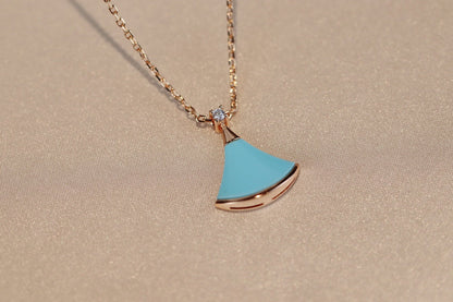 [⭐Marins]DREAM NECKLACE TURQUOISE PINK GOLD