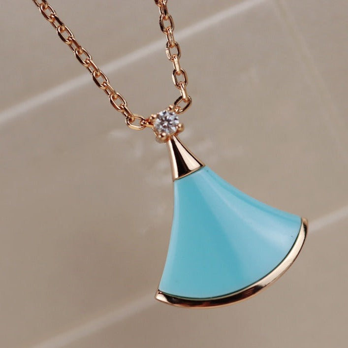 [⭐Marins]DREAM NECKLACE TURQUOISE PINK GOLD