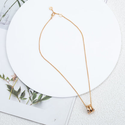 [⭐Marins]SERPENTI PINK GOLD NECKLACE DIAMOND
