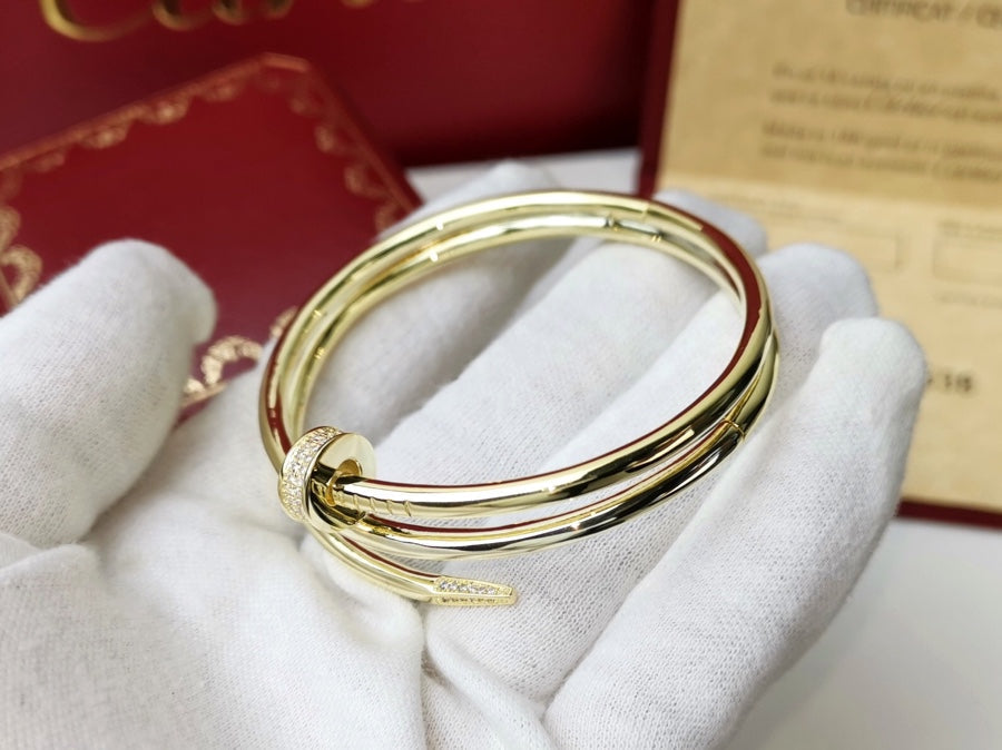 [Marin-Jewelry]JUSTE BRACELET 3.5MM DOUBLE ROW DIAMOND