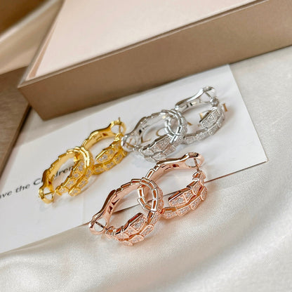 [⭐Marins]SERPENTI EARRINGS DIAMOND