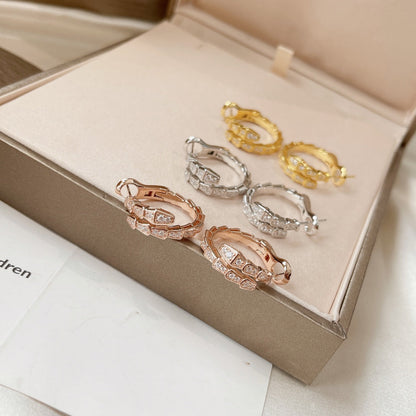 [⭐Marins]SERPENTI EARRINGS DIAMOND