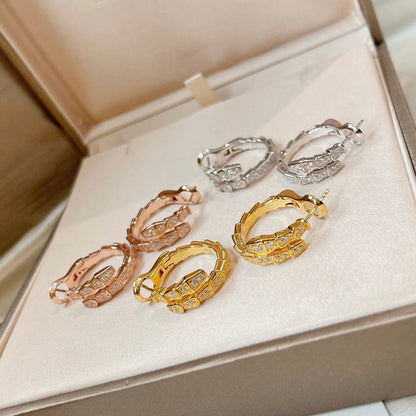 [⭐Marins]SERPENTI EARRINGS DIAMOND