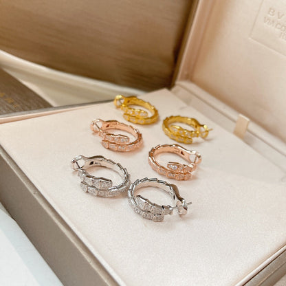 [⭐Marins]SERPENTI EARRINGS DIAMOND