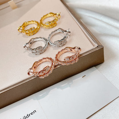 [⭐Marins]SERPENTI EARRINGS DIAMOND
