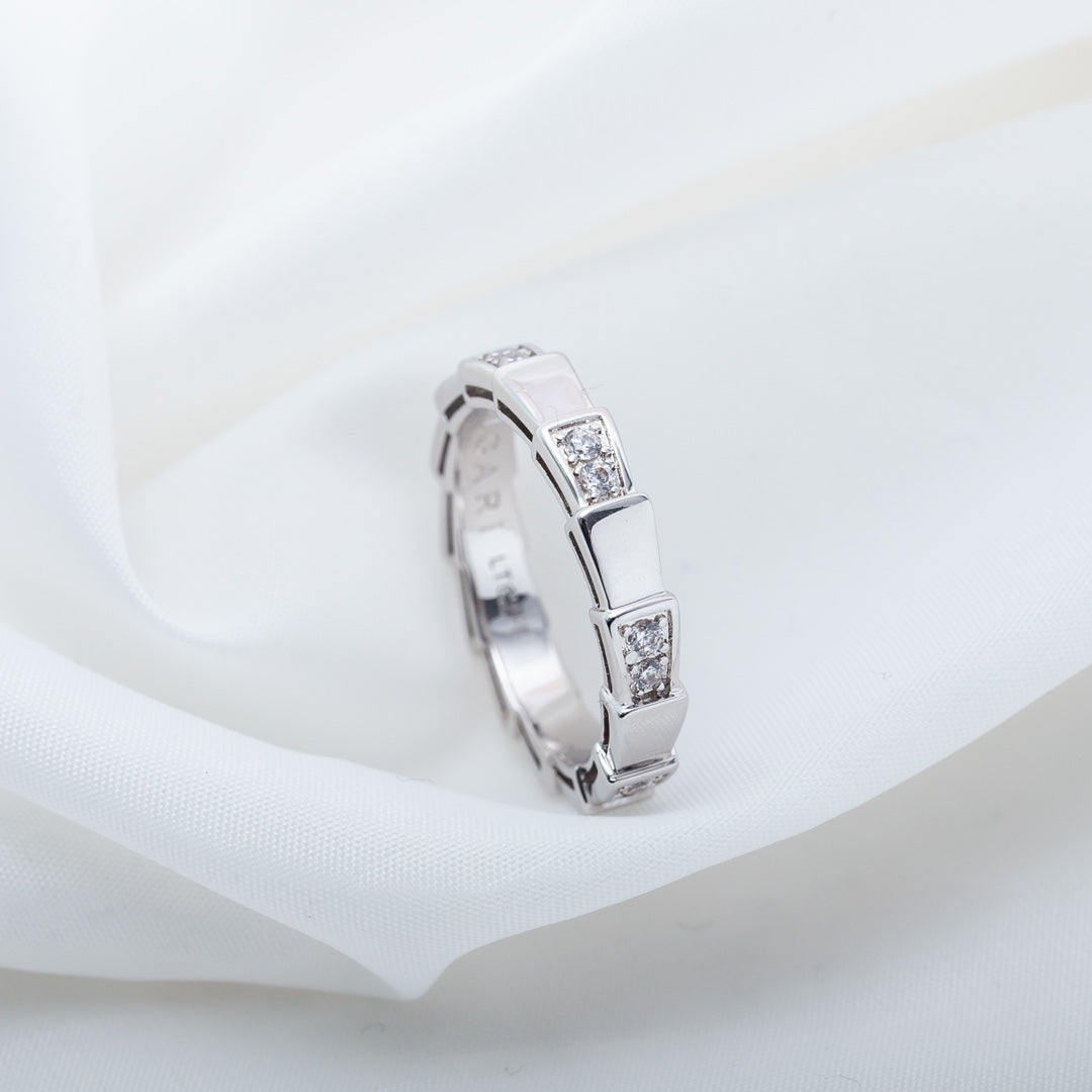 [⭐Marins]SERPENTI RING SILVER  3MM
