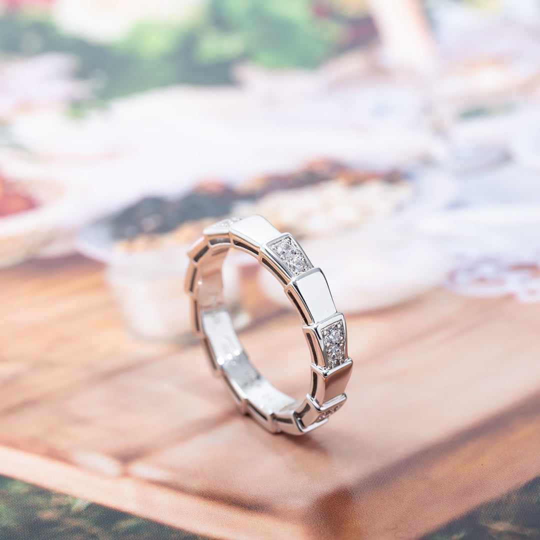 [⭐Marins]SERPENTI RING SILVER  3MM