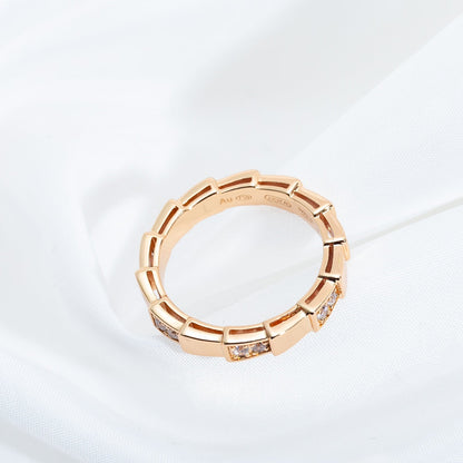 [⭐Marins]SERPENTI RING PINK GOLD  3MM