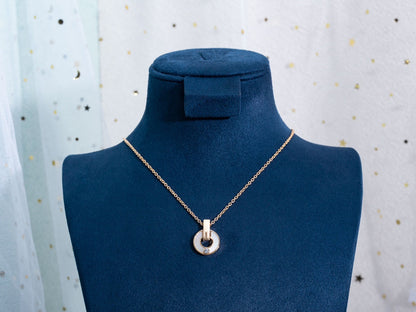 [⭐Marins]GARI NECKLACE PINK GOLD MOP