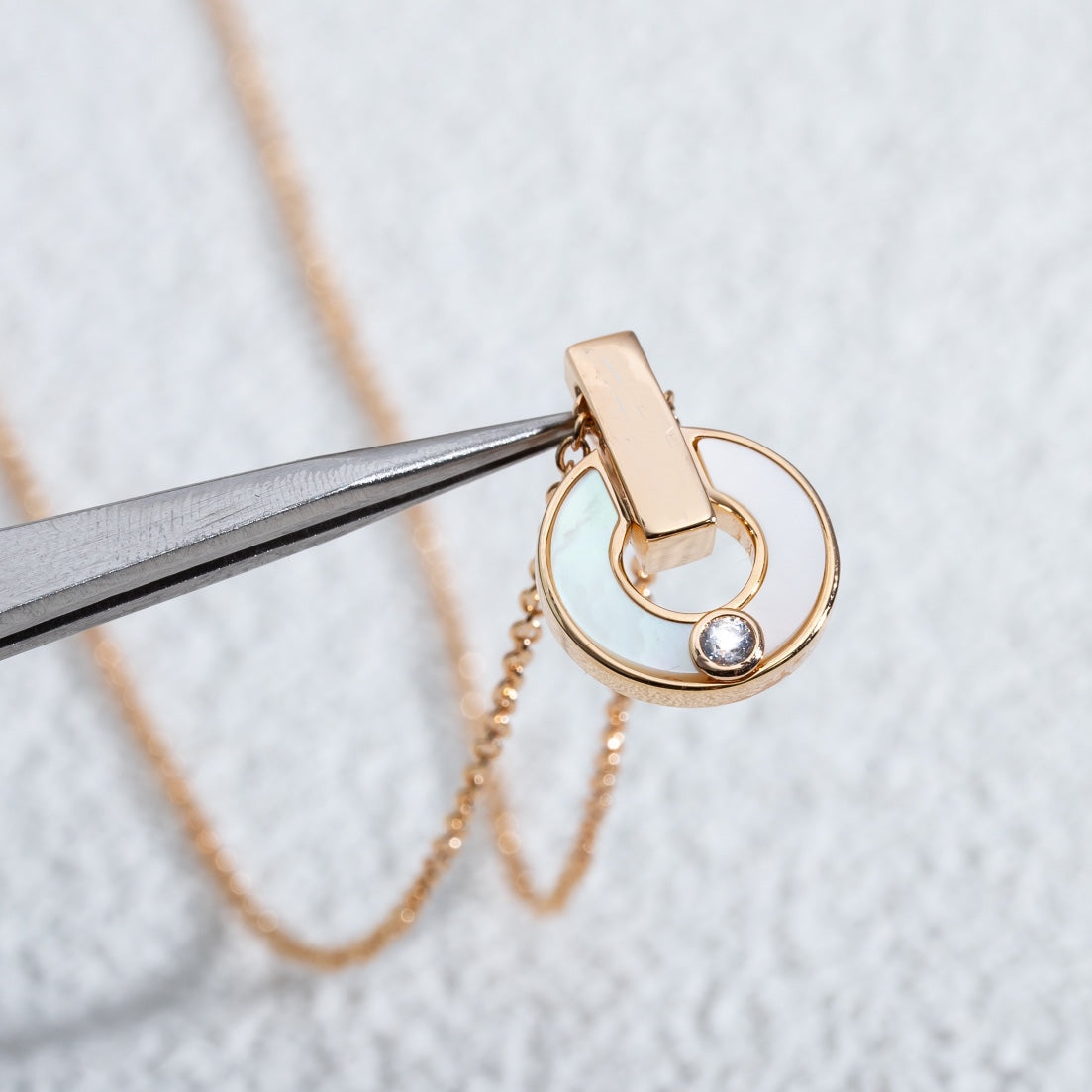 [⭐Marins]GARI NECKLACE PINK GOLD MOP