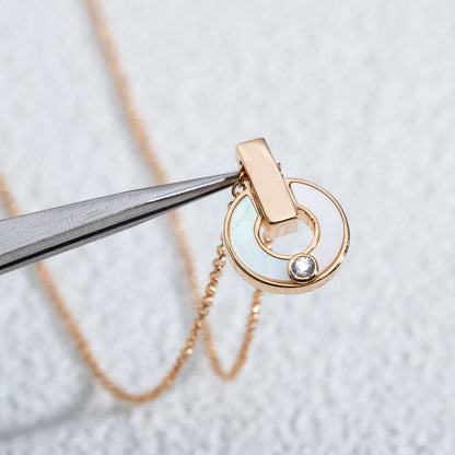 [⭐Marins]GARI NECKLACE PINK GOLD MOP