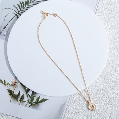 [⭐Marins]GARI NECKLACE PINK GOLD MOP