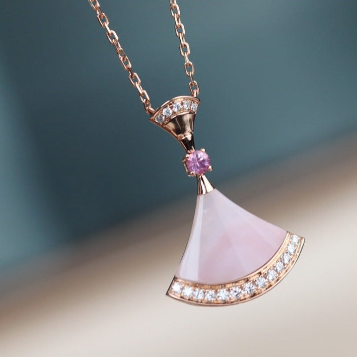 [⭐Marins]DREAM NECKLACE PINK MOP DIAMOND