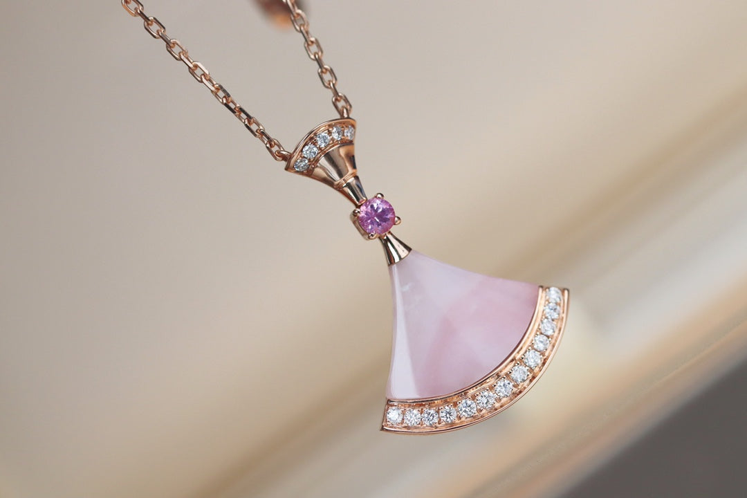 [⭐Marins]DREAM NECKLACE PINK MOP DIAMOND