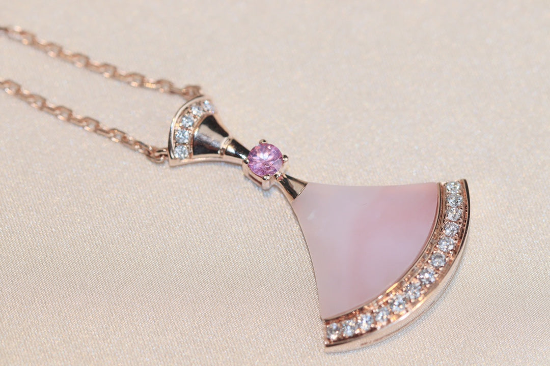 [⭐Marins]DREAM NECKLACE PINK MOP DIAMOND
