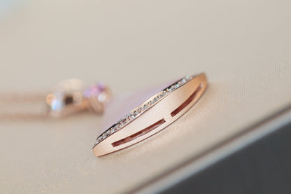 [⭐Marins]DREAM NECKLACE PINK MOP DIAMOND