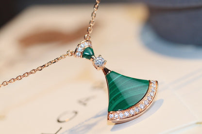 [⭐Marins]DREAM NECKLACE MALACHITE DIAMOND