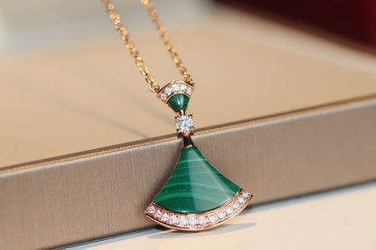 [⭐Marins]DREAM NECKLACE MALACHITE DIAMOND