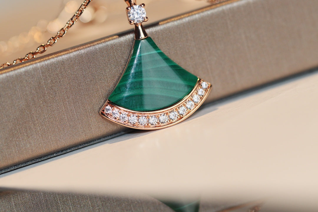 [⭐Marins]DREAM NECKLACE MALACHITE DIAMOND